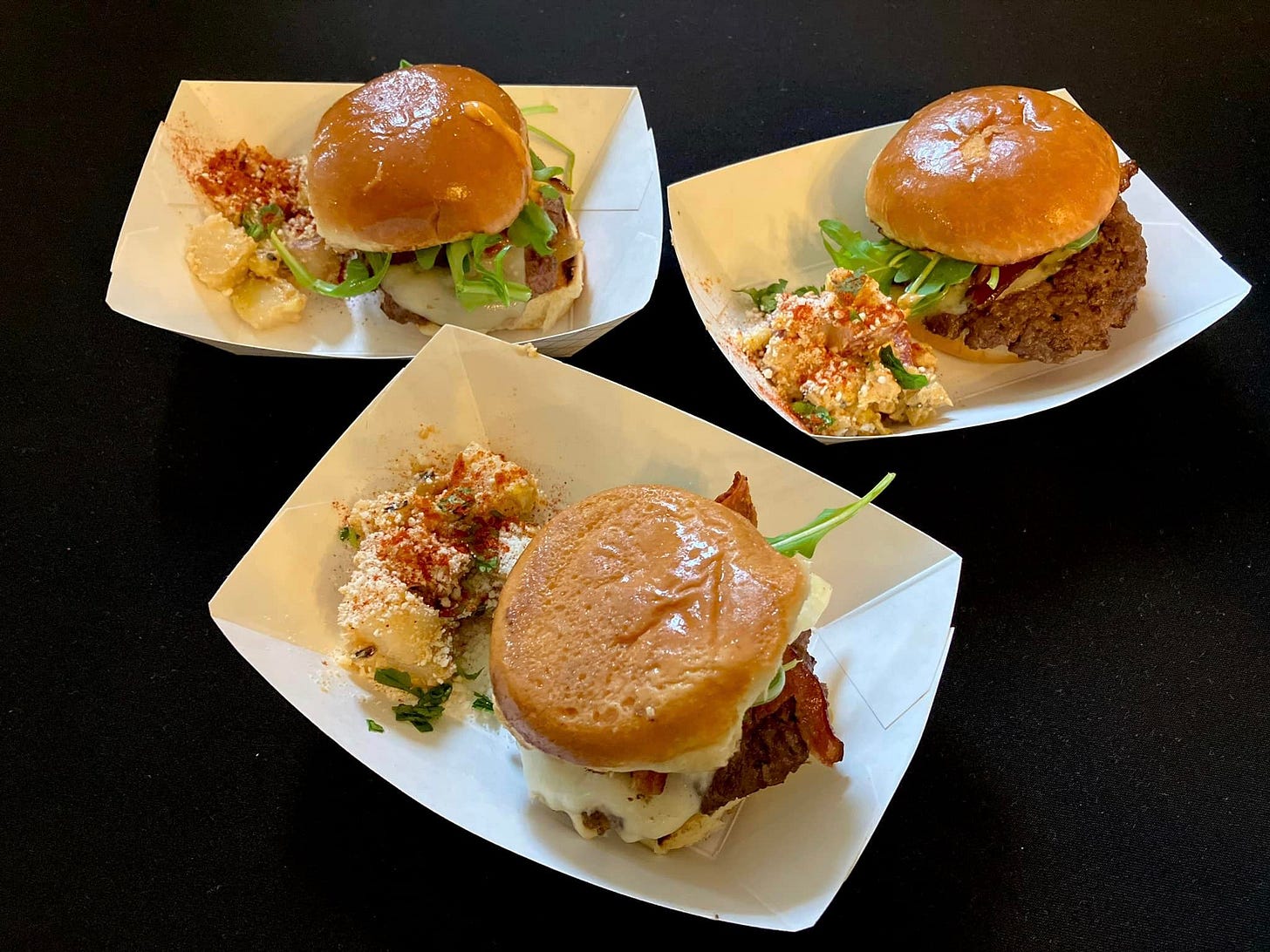 May be an image of chicken sandwich