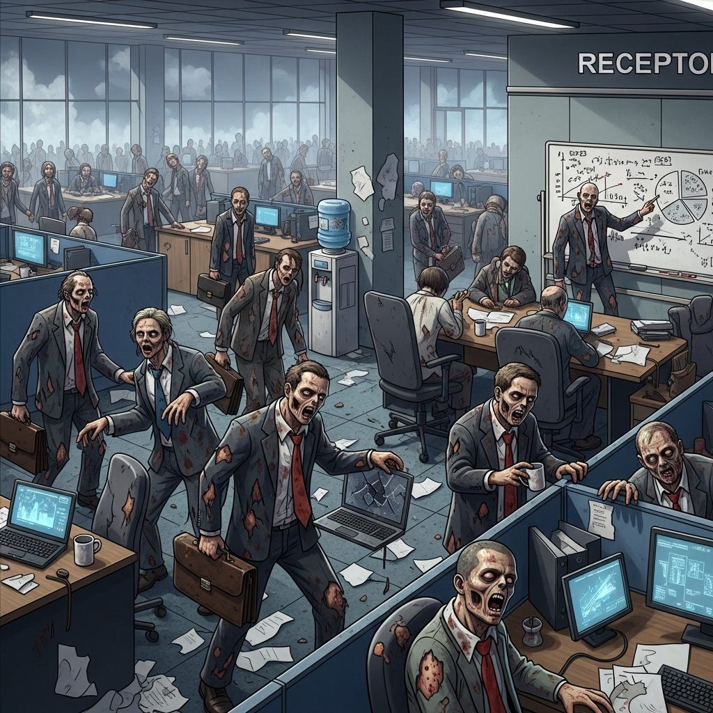 a corporate zombie army