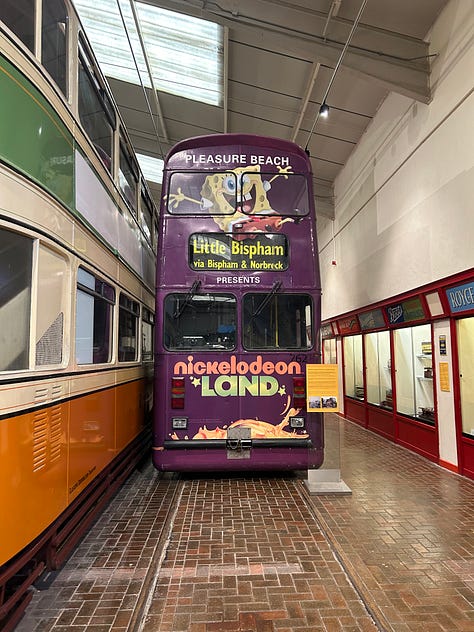 Trams in the Great Exhibition Hall. Images: Roland's Travels