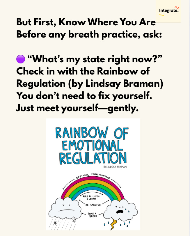 The Rainbow of emotional regulation