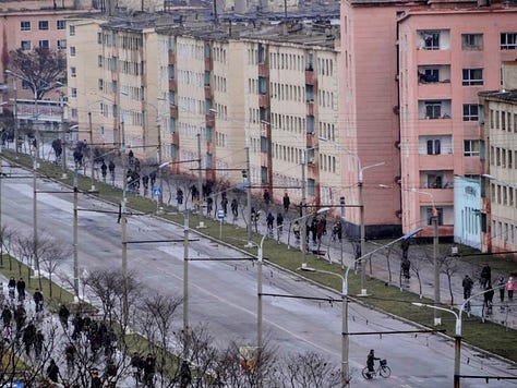 Streetscapes in Hamhung, North Korea's third most populous city