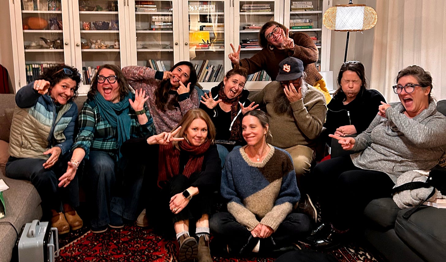 A class photo of my current Artist's Way class