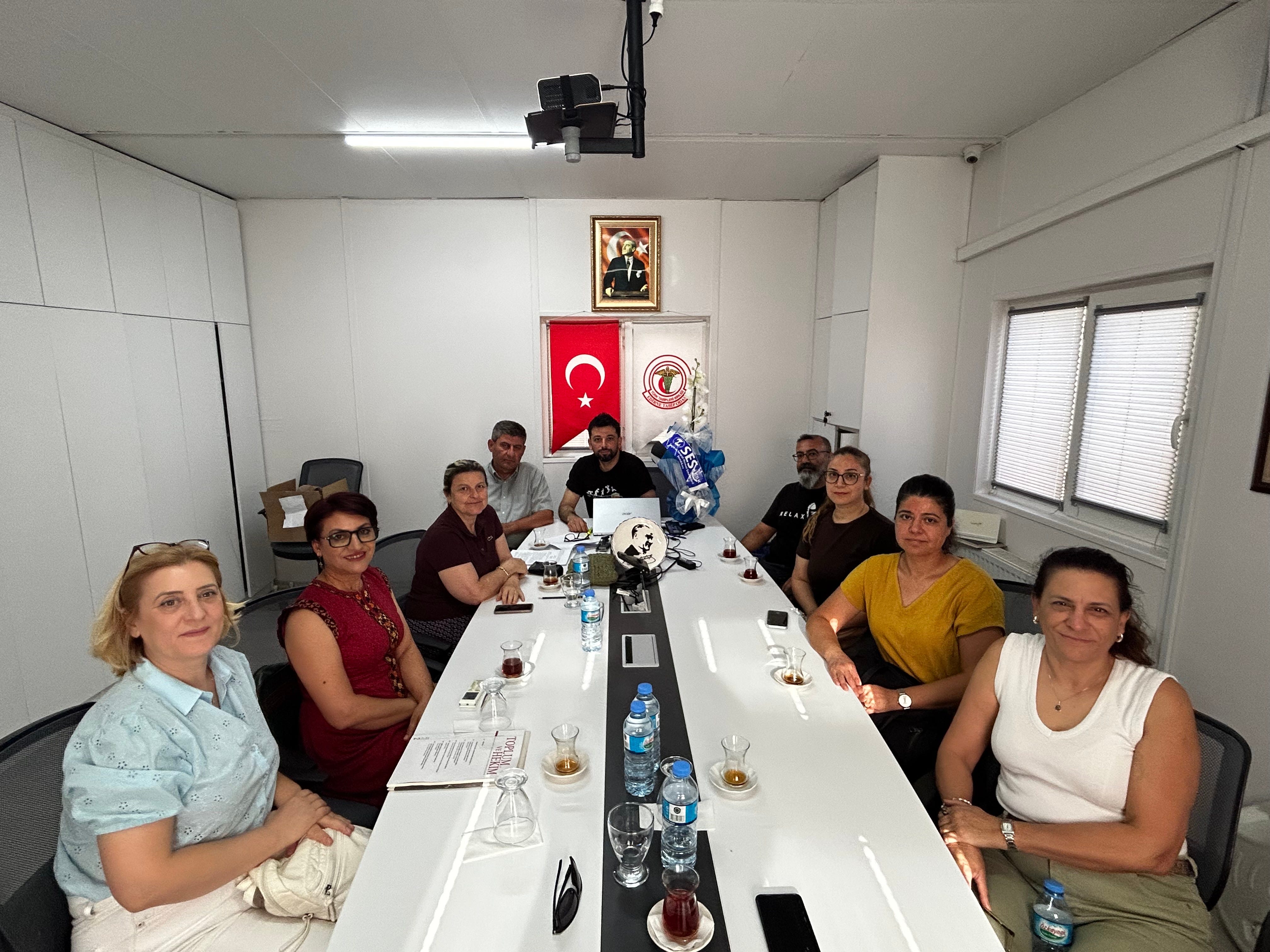 Sağlık ve Sosyal Hizmet Emekçileri Sendikasından Edirne Tabip Odası’na ziyaret.
