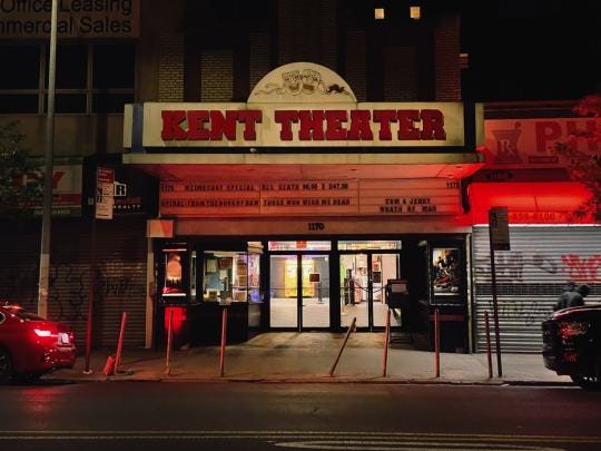 NYC Movie Theaters — Table of Contents