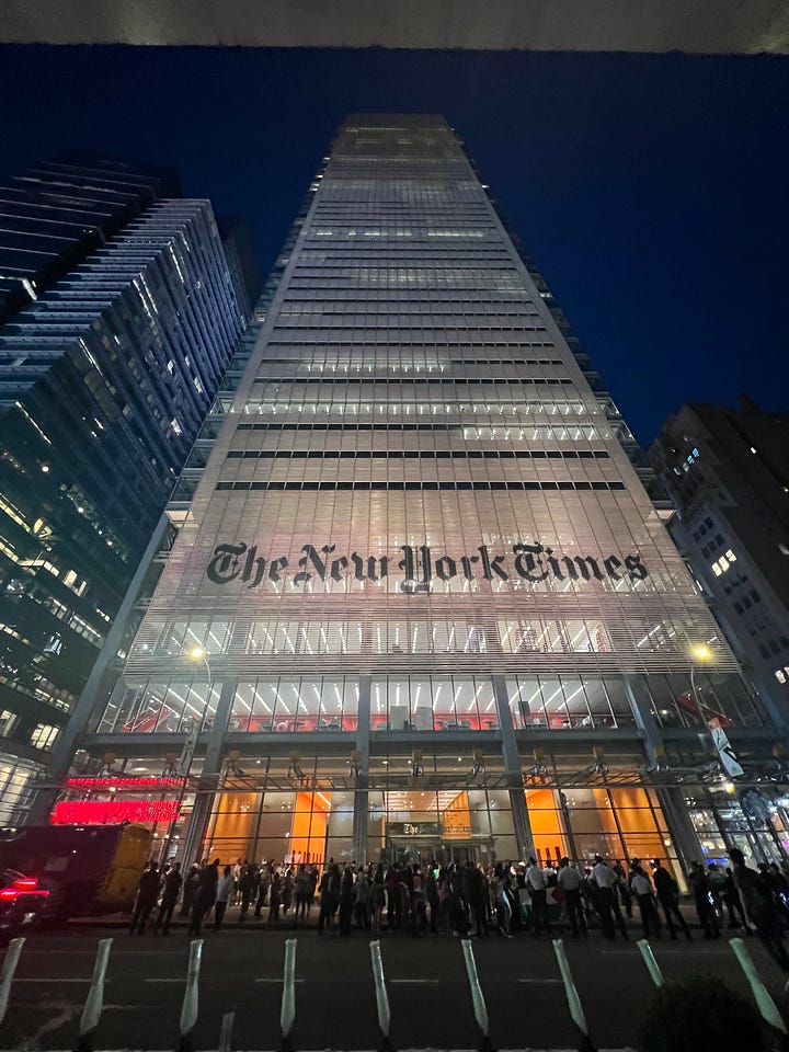 The New York Times building, Waverly Place, Broadway, The Ghostbusters Building