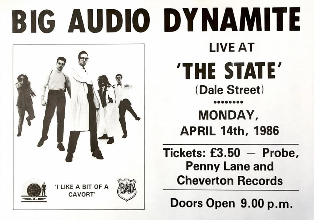 Ticket for the show. It was on 14th April 1986 and cost £3.50.