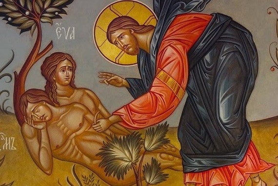 The Creation of Adam and Eve, Biblical Story of Adam and Eve Icon, Garden of Eden, Spiritual Life - Etsy The Creation of Adam and Eve, Biblical Story of Adam and Eve Icon, Garden of Eden, Spiritual Life - Etsy