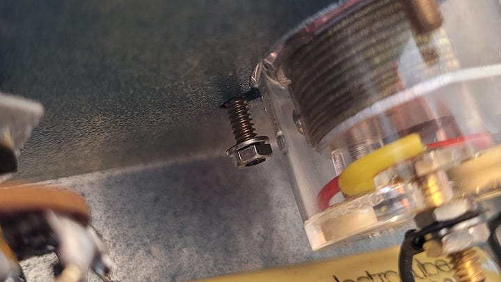 Loose items inside case
