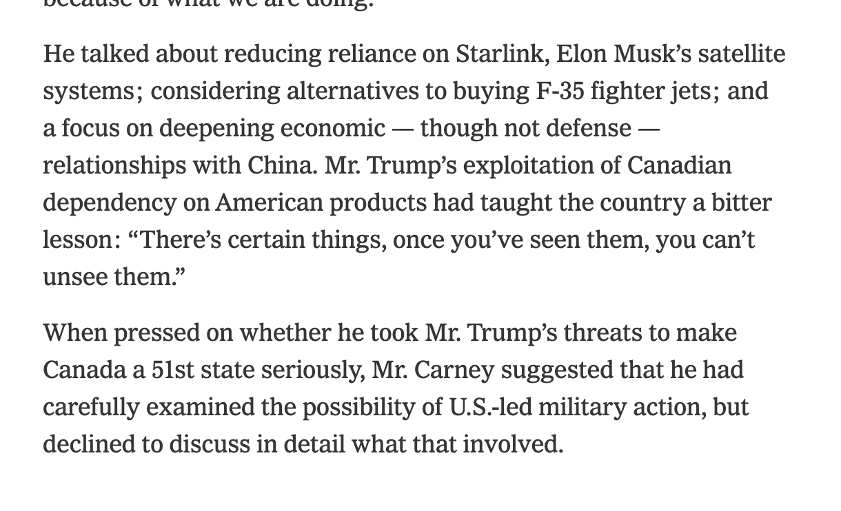 NEWS: Trump Allies Urge ‘Martial Law’ and ‘Drastic Action,’ Canada Breaks Reliance on USA, China Helps Iran Strike American Bases