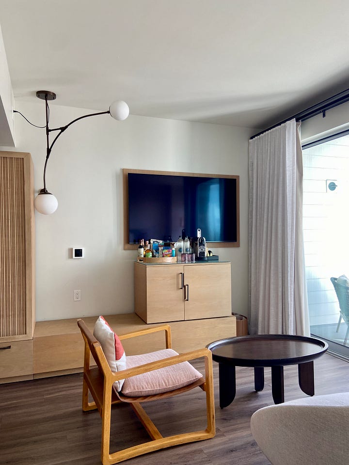 Mission Pacific Hotel room living area