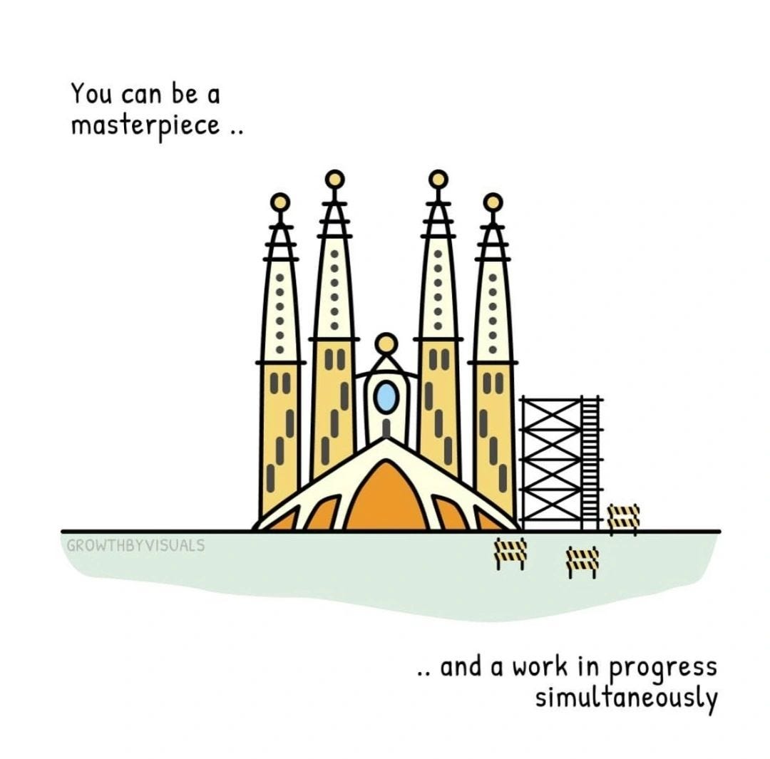 You can be a masterpiece and a work in progress - Gaudi entrepreneurs