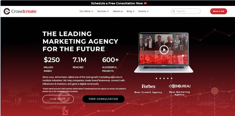 Crowdcreate Top Web3 Agencies