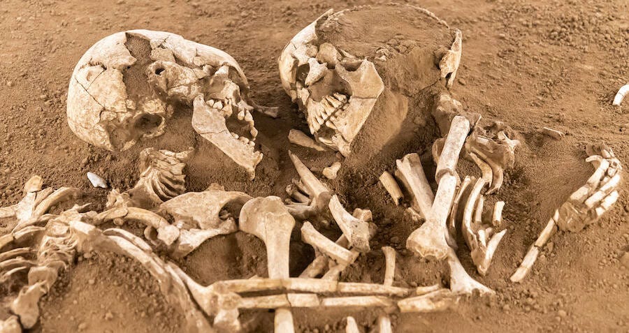 Lovers Of Valdaro: The Skeletons Sharing An Eternal Embrace
