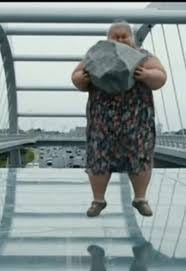 Grandma Drops Rock on Glass Bridge | TikTok