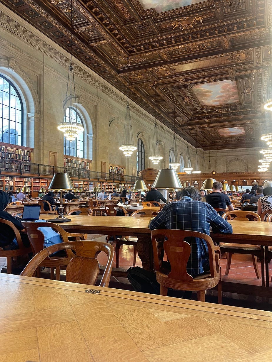 New York Public Library Reading Room