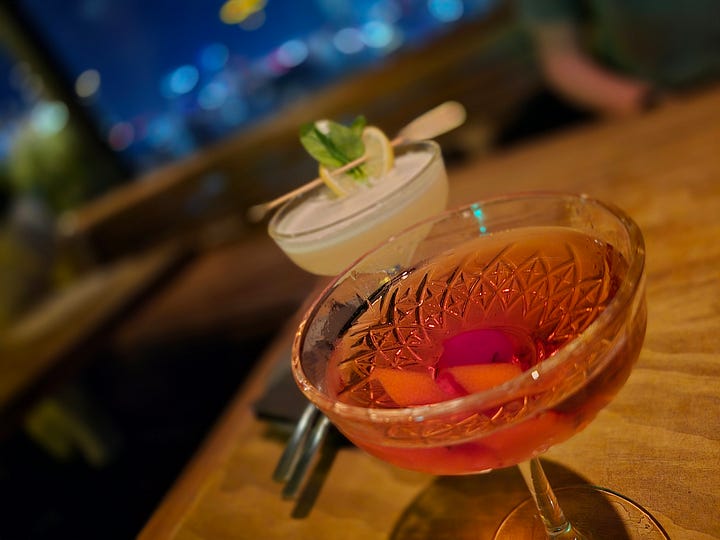 Cocktail and city views, Supra, Mexico City