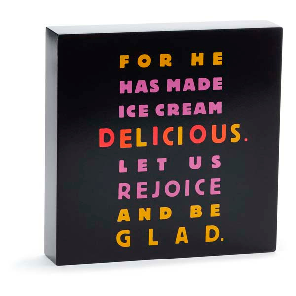Ice Cream Sentiment Print Image 1