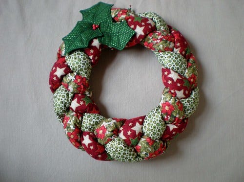 Patchwork Christmas Wreath Patchwork Christmas Wreath