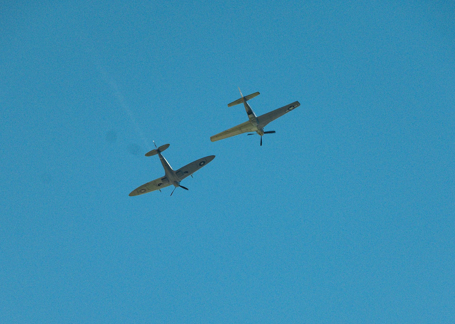 Two Military Jets in Flight