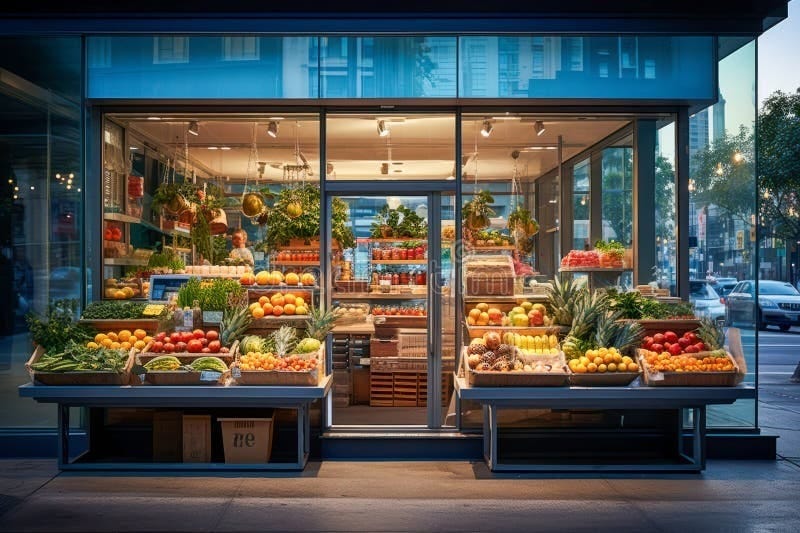 Modern Small Local Grocery Store Facade Storefront Stock Photo - Image ... Modern Small Local Grocery Store Facade Storefront Stock Photo - Image ...