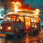 An AI manifesto (and a burning camper van)