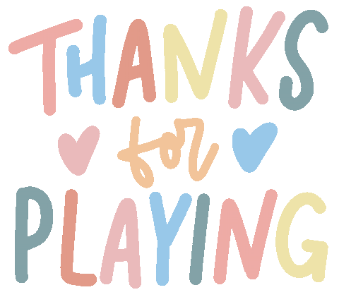 Thank You For Playing Stickers - Find & Share on GIPHY