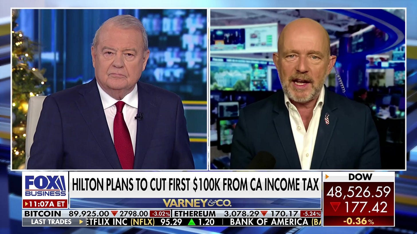 Watch Steve Hilton outlines tax plan to revitalize California's economy -  Varney & Company | FOX One