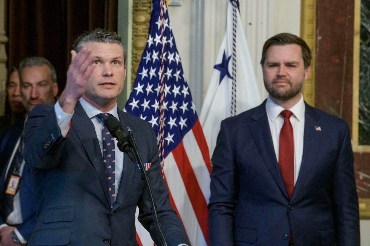 JD Vance says of Pete Hegseth: 'Pete is a disrupter'