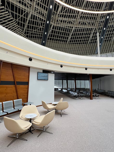 Scenes from the empty Fuzili airport and runway.