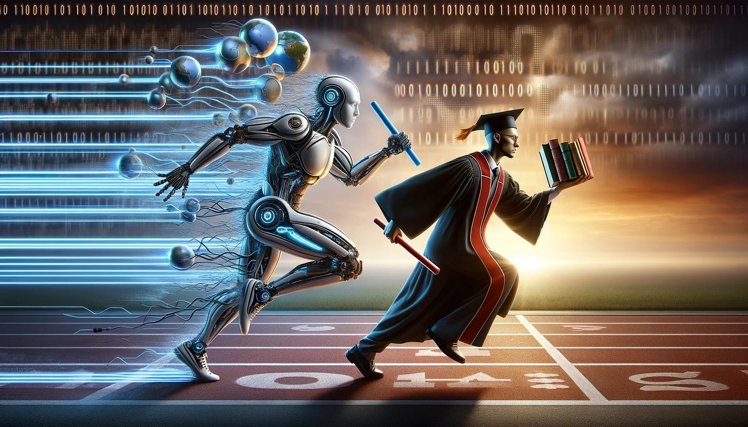 Tom Levine hosts an interview with Professor Linus Yamane. Topic is The Race Between Education and Technology