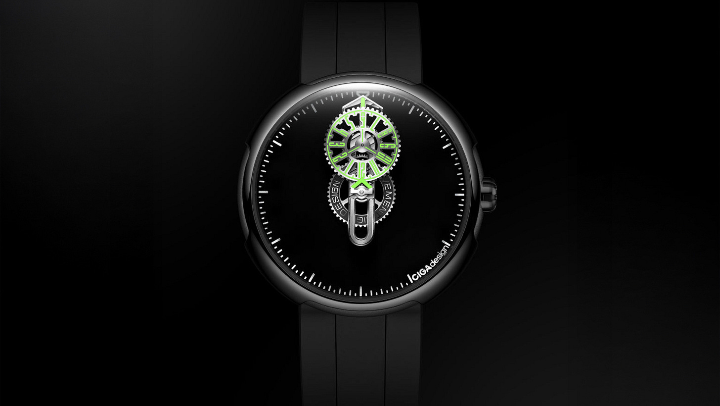 CIGA design Time Cipher Carbon Product Shot