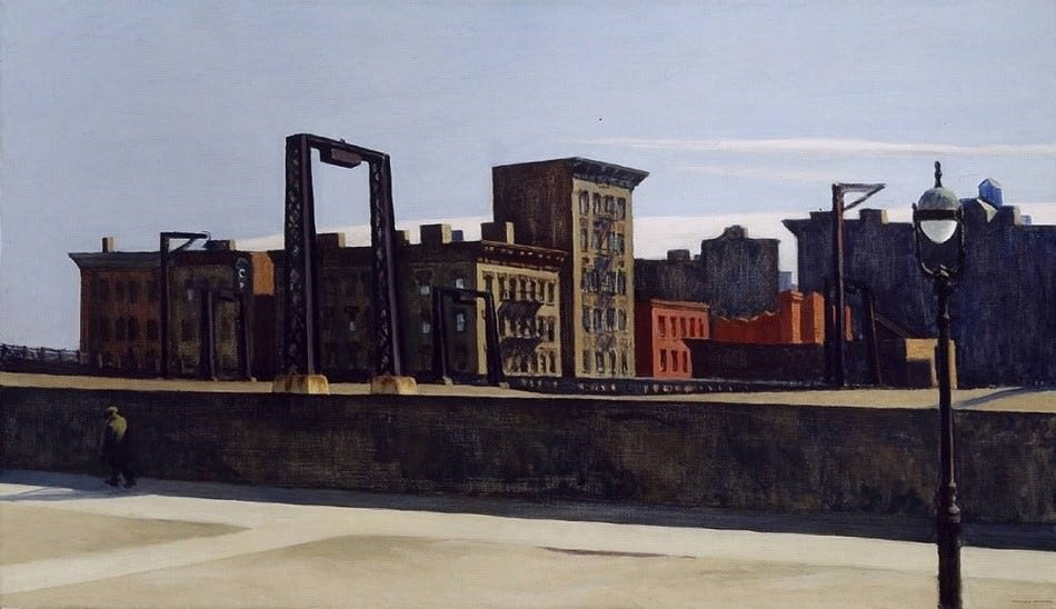Edward Hopper, Manhattan bridge loop, 1928 Edward Hopper, Manhattan bridge loop, 1928