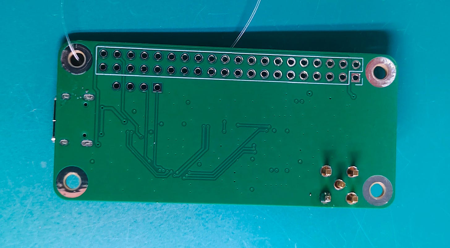 CC1200 Hat, bottom of board