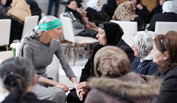 Mrs. Asma Al-Assad to Mothers of Kidnapped Persons: Your Sons are Ours and Your Pain Is Ours | Syrian Times