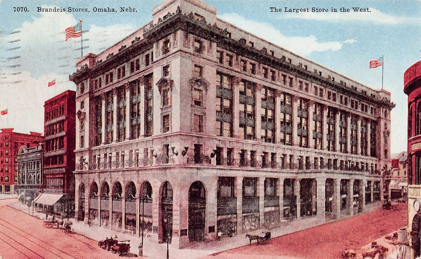 Omaha NE Nebraska J. L. Brandeis and Sons Department Store Vtg Postcard B45 - Picture 1 of 2