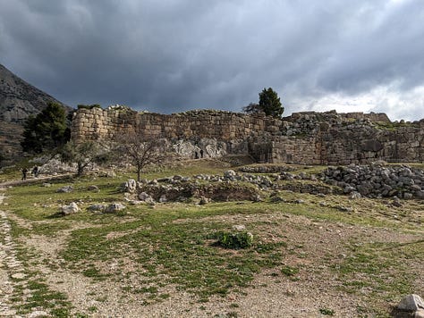 Ruins in the Greek countryside
