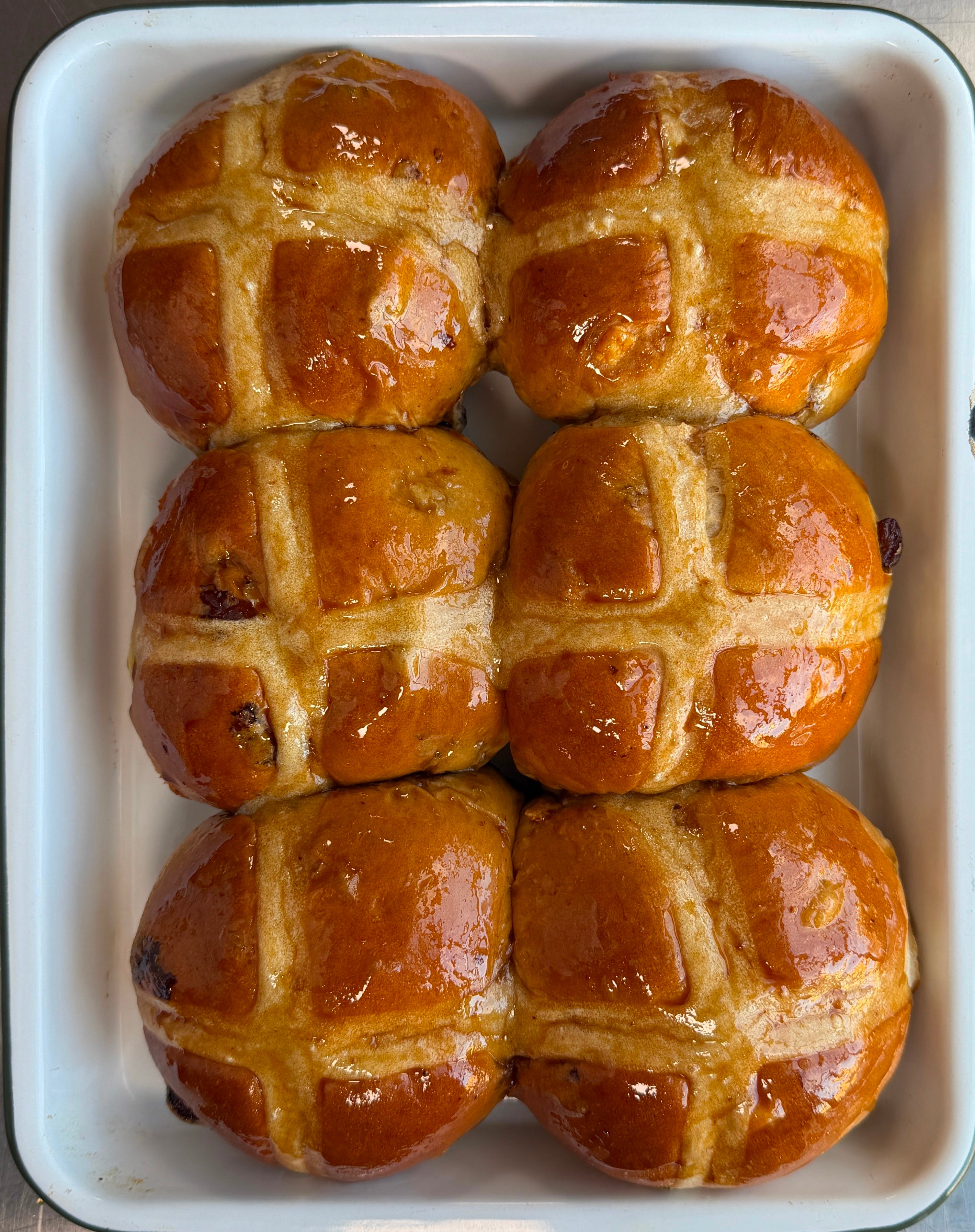 Ginger and Cardamom Hot Cross Buns - by Brin Pirathapan