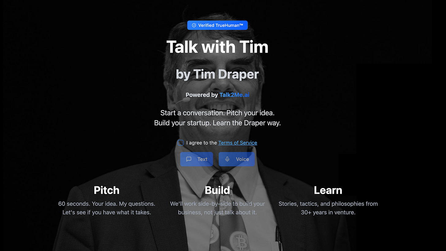 Watch Meet Tim Draper's Digital Twin - Bloomberg