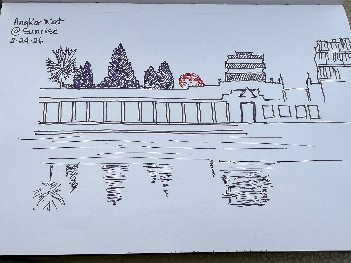 drawing of angkor wat drawing of angkor wat