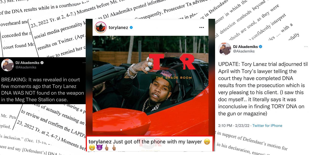 The history of Tory Lanez's false DNA claims, from DJ Akademiks to Casey Anthony's expert