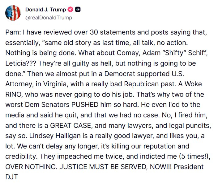Trump losing patience with Pam Bondi? 'Killing our credibility' message  sparks buzz | Hindustan Times