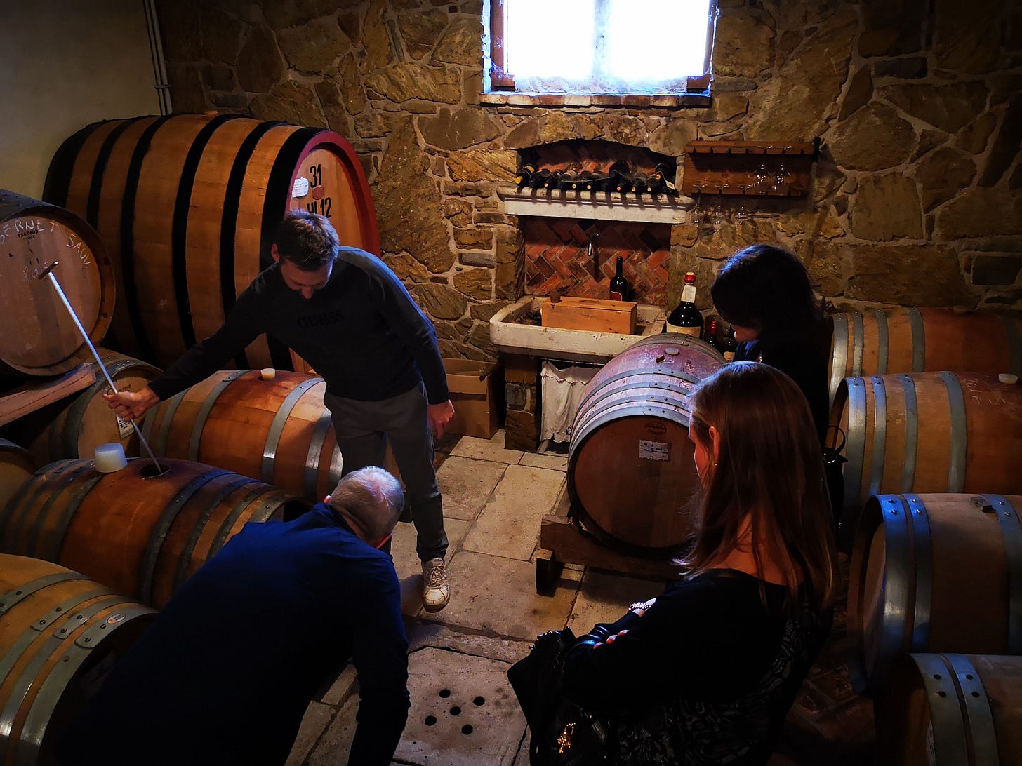 Mitja Miklus in the cellar at Draga-Miklus winery