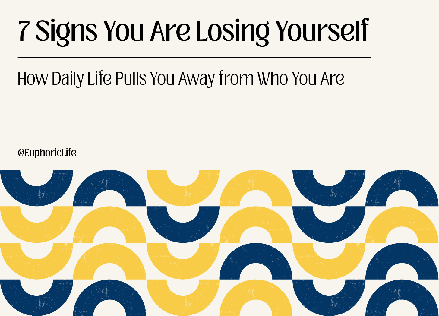 7 Signs You Are Losing Yourself