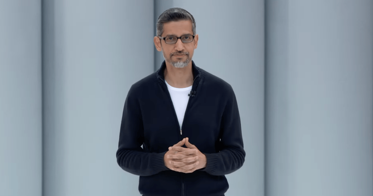 Sundar Pichai at Google I/O 2025