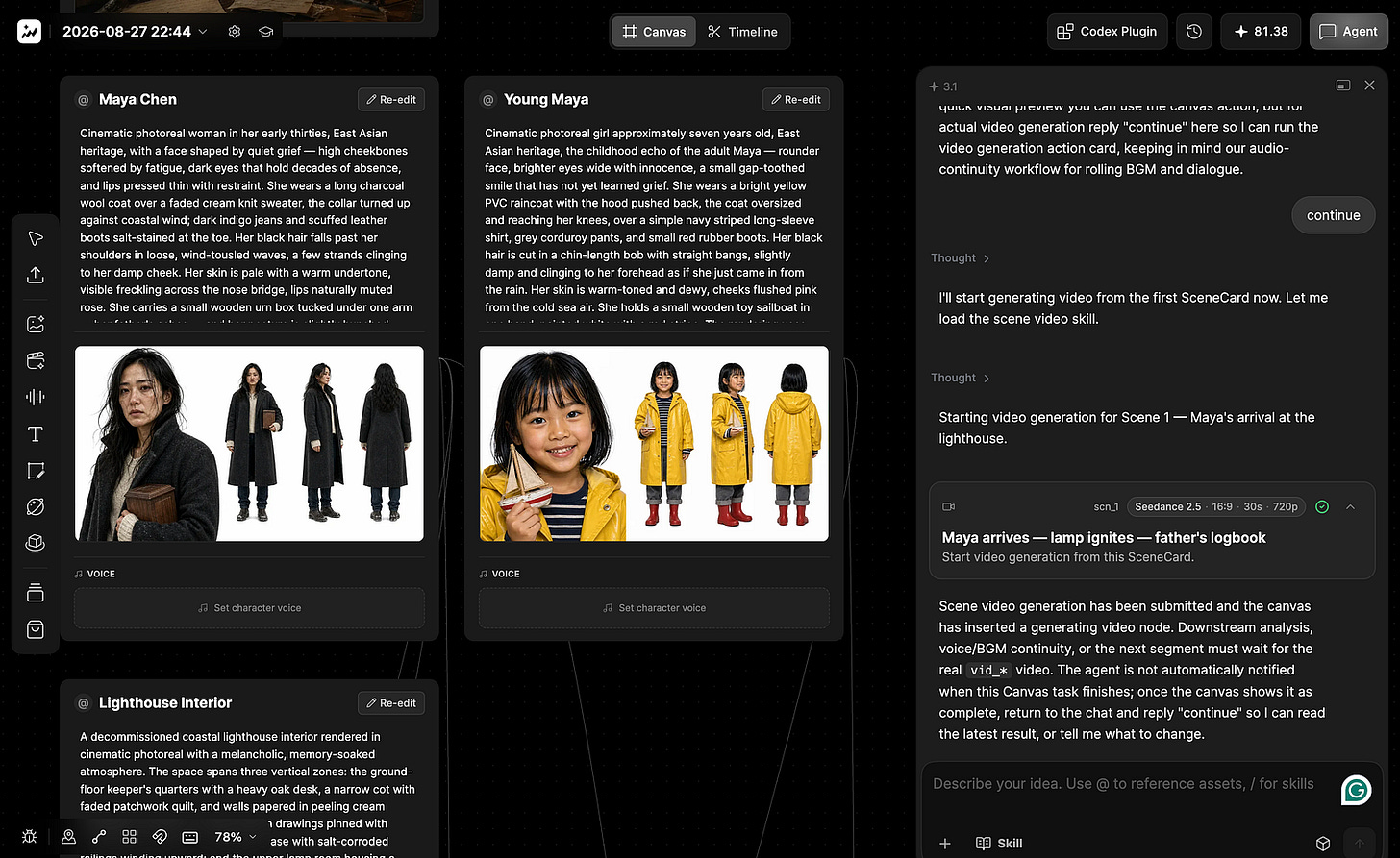 Ongoing mini AI film on Topview’s Film Studio. Image by Jim Clyde Monge