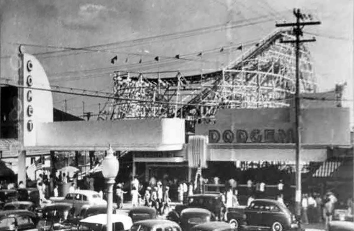 Wildcat coaster and the original Dodgem at Salisbury Beach in Massachusetts