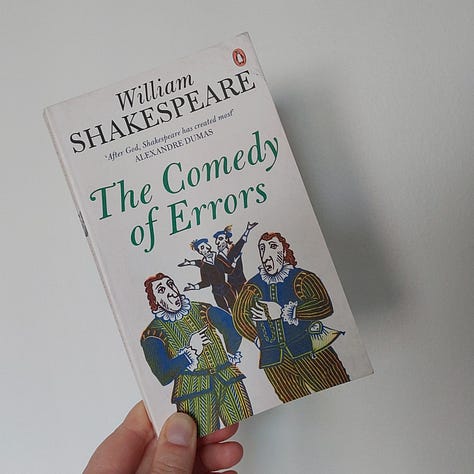 Cover images of six books - Comedy of Errors, Clear, Goshawk Summer, Wolf Hall, Spring and Richard II