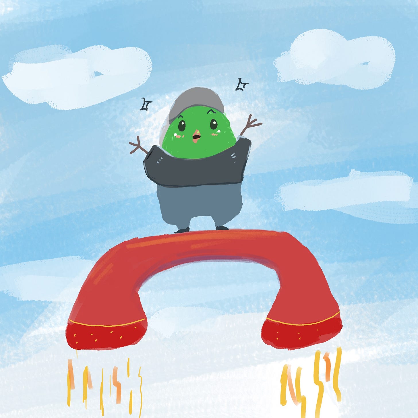 A flying handset