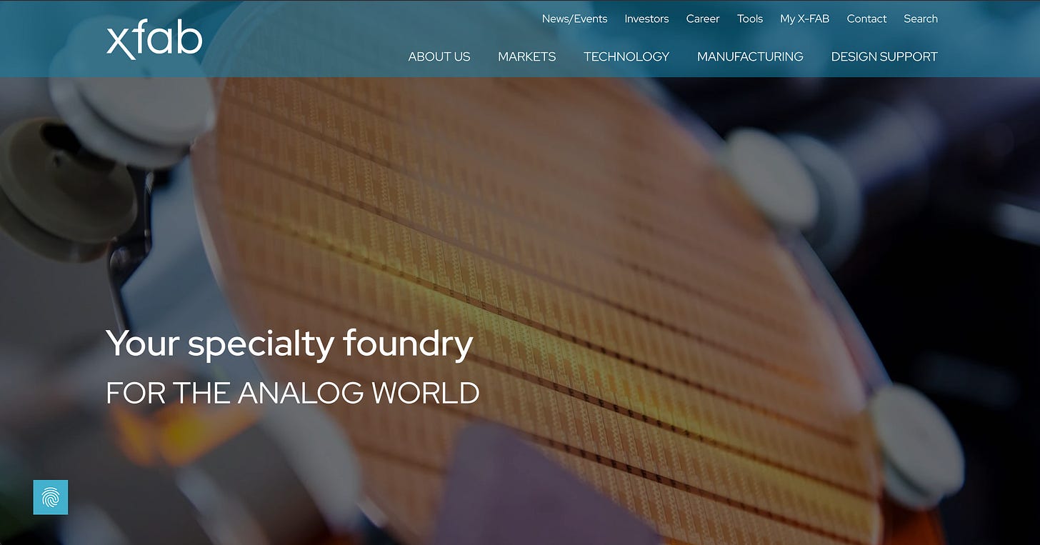 X-FAB: Specialty Semiconductor Manufacturing and the Industrial ...