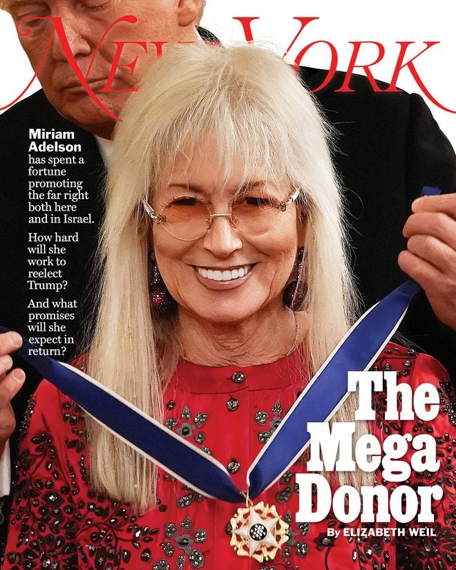 Miriam Adelson represents the donor layer examined throughout this investigation: immense political spending deployed to influence elections, protect Israel's strategic interests, and punish elected officials who challenge that agenda.